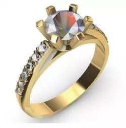  WEDDING RINGS  ENGAGEMENT RING 3D print model