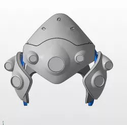 Widowmaker cosplay props Helmet Arm Shoulder Armor 3D  model 3D print model