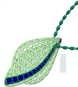 wireframe pendant  3D print model