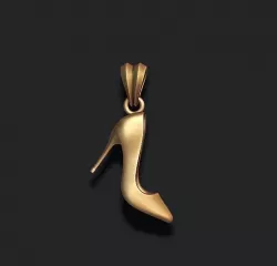 women shoes pendant 3D print model