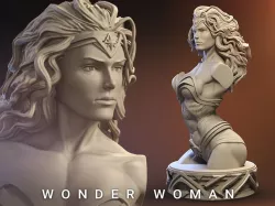 Wonder Woman Bust - 3d Bust Zbrush 3D print model