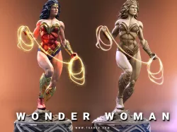 Wonder Woman Statue - 3D print Statue 3D print model
