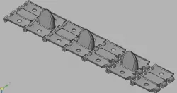 Worktable Late type tracks for Bt-5 or Bt-7 3D print model