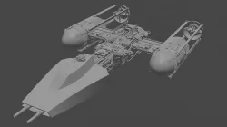  Y-wing starfighter 3D print model 3D print model