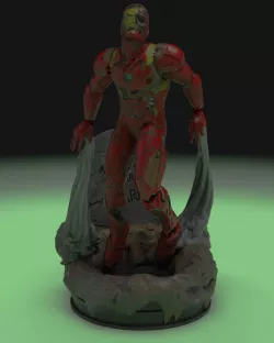 Zombie Iron Man 3D print model