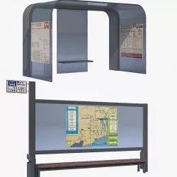 2 Bus Stops 1 3D model