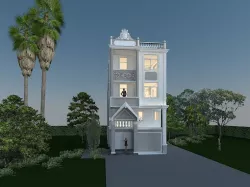 2 floors villa 3D model