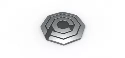 3D printable OCP emblem from RoboCop 3D print model