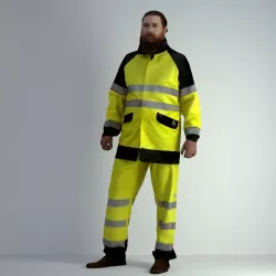 3D Scan Man Worker Safety 008 3D model