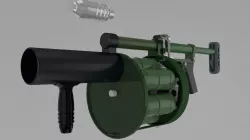 6G-30 40mm grenade launcher six-charge 3D model