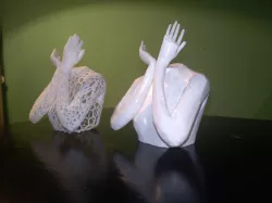 A woman in doubt 3D print model