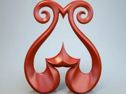 Abstract Figure 3D model