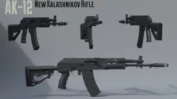 AK12 New Kalashnikov assault rifle 3D model
