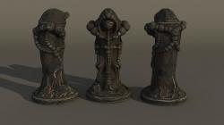 Alien Statue 3D models HD Low-poly  3D model