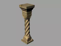 ancient column 3D model
