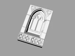 ancient columns ancient columns arches ancient ancient window 3D model