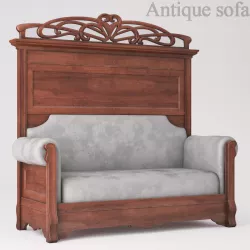 Antique sofa 3D model
