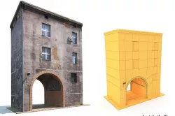 Apartment House Low-poly  3D model