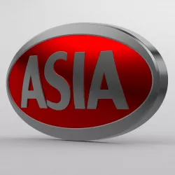 asia logo 3D model