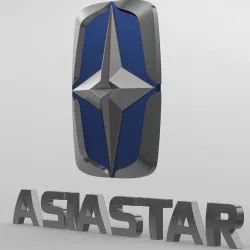 asiastar logo 3D model