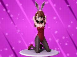Atsuko Kagari bunny girl figure 3d  3D print model