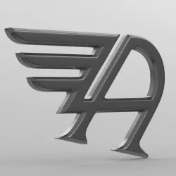 austin logo 3D model
