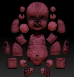 baby Puppe 3D print model