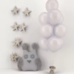 balloons and owl 3D model