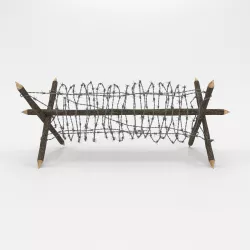 Barb Wire Obstacle 3D model