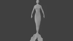 base mermaid 3D model