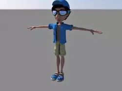 beach man 3D model