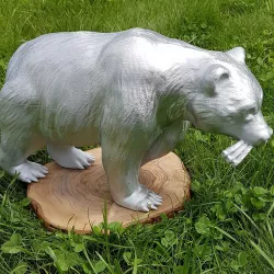 Bear Walking with Ribbs 3D print model