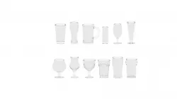Beer glass 3D model