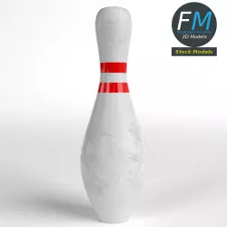 Bowling Pin Low-poly  3D model