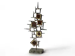 Brutalist Nails Sculptures 3D model