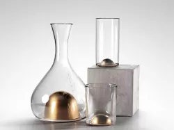 Bubbled Geyser Decanters 3D model