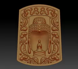 buddha face 3D print model