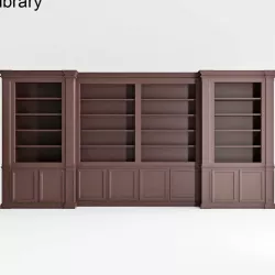 Built-in library 3D model