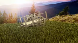bullock cart 3D model