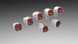 Bundle Electric plugs and power socket 3D model