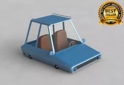 Car cartoon 3D model