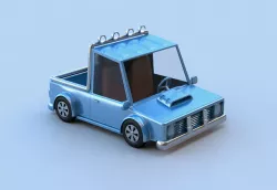 Cartoon car 3D model