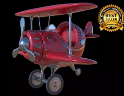 Cartoon plane 3D model