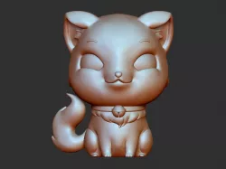 cat cartoon 3D model