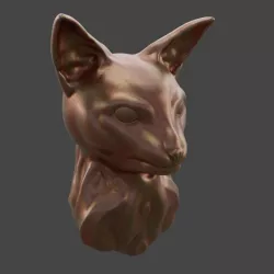 Cat Face 3D print model