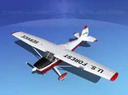 Cessna 170 Forest Service 3D model