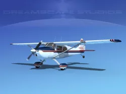 Cessna 170 V09 3D model