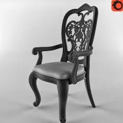Chair Art Nuvo 3D model