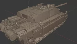 Challenger 2 Tanks 3D print model