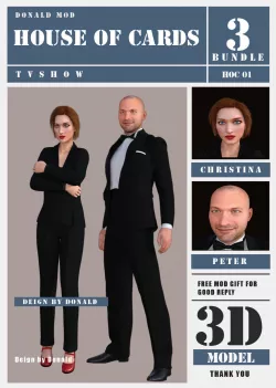 Character Man Woman  Peter and Christina 3D model